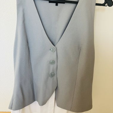Zara grey pinstripe vest