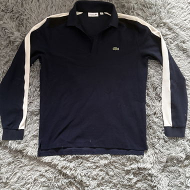 Maglione con Colletto Lacoste – Blu Navy