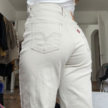 Cream high waist skinny jeans Levi‘s