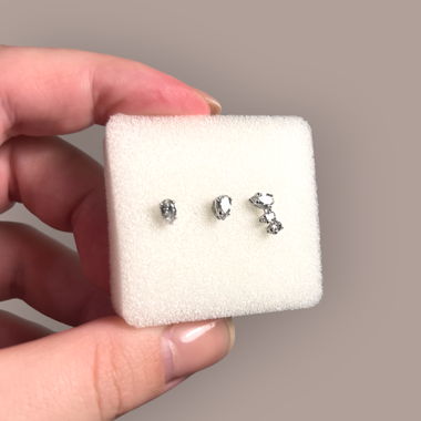 Swarovski stud earrings - Boucles d'oreilles