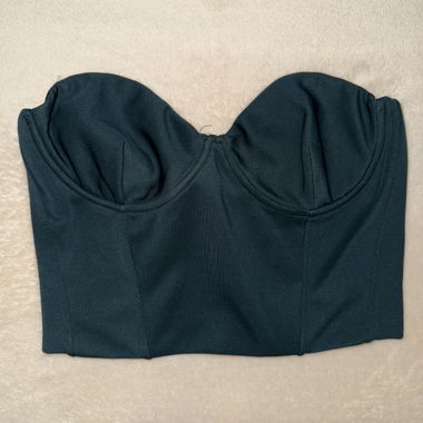 Dark Green Zara Crop Top