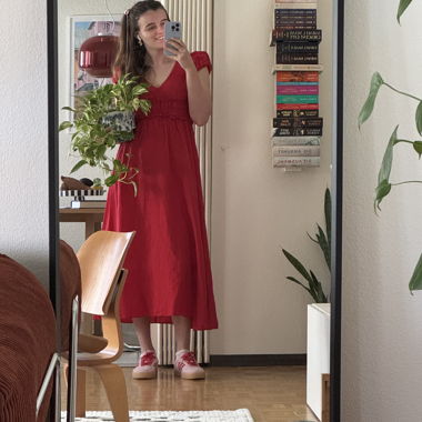 Abito midi rosso di & Other Stories