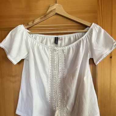 Boho Top weiss