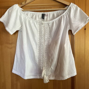 Boho Top weiss