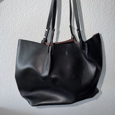 Black Shopper Tote Bag
