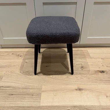 Homcom Hocker mit Polstersitz grau
