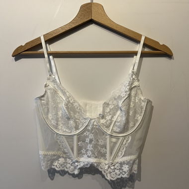 White cute corset top