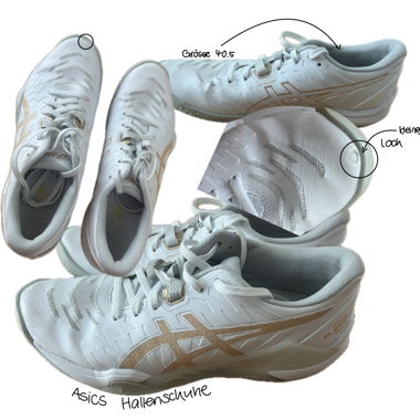 Chaussures de salle Asics, taille 40.5