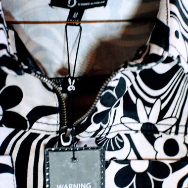 Hell Bunny black and white punk cropped jacket
