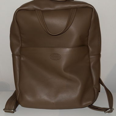 Sac à dos en cuir ROSSIS brun