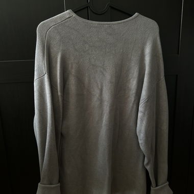 Veste en maille grise