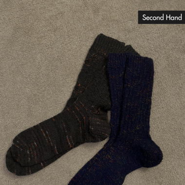 2er-Pack Selbstgestrickte Männersocken