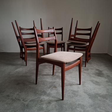 4 Swissteak-Vintage-Stühle aus Teak (1960)