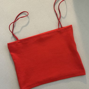 Rotes ZARA-Cropped-Top