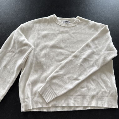 Pull en maille blanc