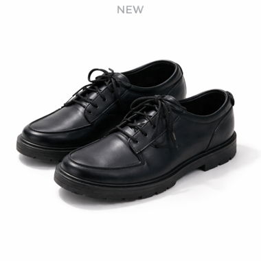 Neue Schwarze Leder Damen-Arbeitsschuhe 