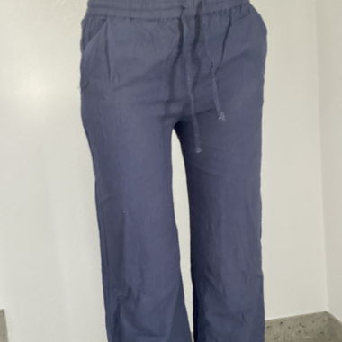 Blaue leinen Hose