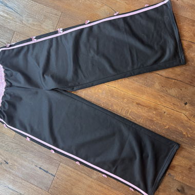 Black Pink Trim Trainingshose
