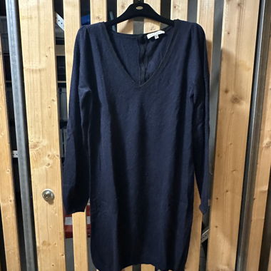Robe en tricot Sandro bleu foncé, taille 3 (env. M/40)
