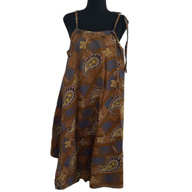 A-line Summer Cotton Midi Dress M