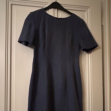 Short sleeves silk dress 