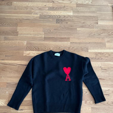 Ami Paris Black Hearts Sweater