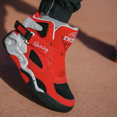 Patrick Ewing Rogue red high-top sneakers