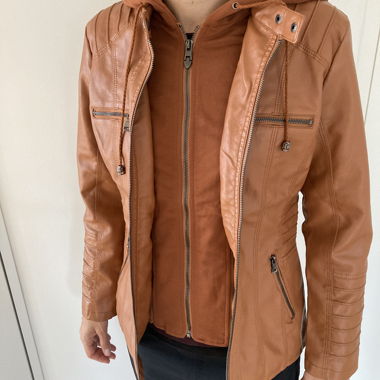 Veste en similicuir pour femme M