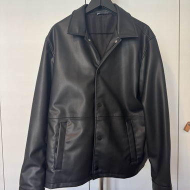 Veste Zara noir effet cuir – chic – Taille L