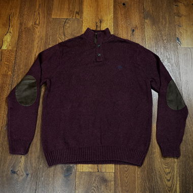 CHAPS Strickpullover burgunder