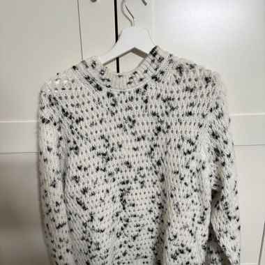 Gepunkteter Mango Strickpullover