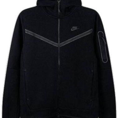 Felpa Nike Tech con zip nera