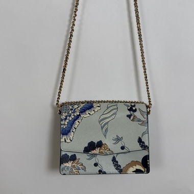 Sac bandoulière Tory Burch floral bleu