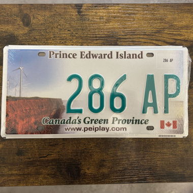 Autoschild, Prince Edward Island 286 AP - Kanada 