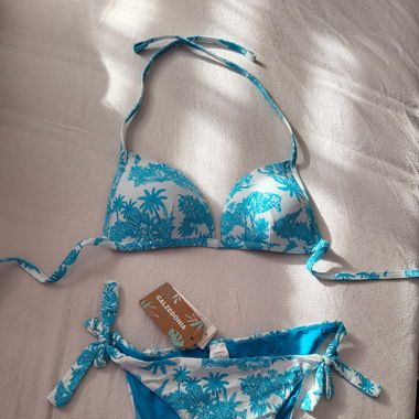 Blue bikini