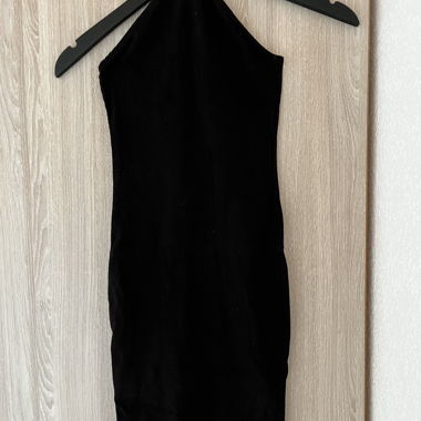 Black dress with bow