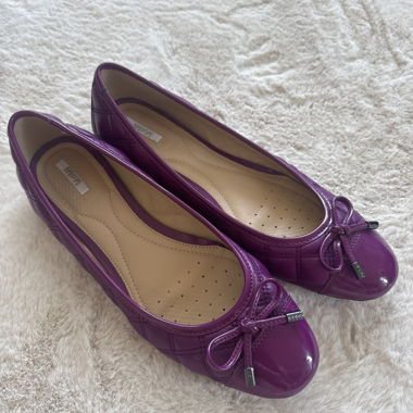 Ballerine Geox viola verniciate