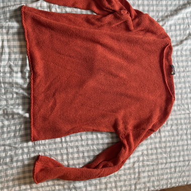 Massimo Dutti - Pull en maille rouge