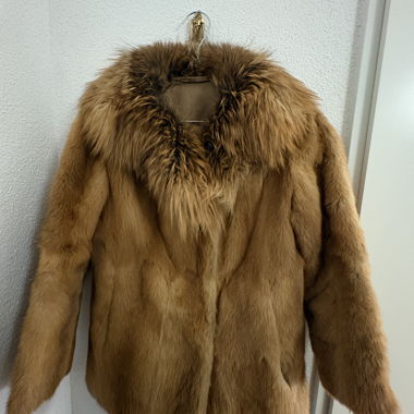 Real fur coat