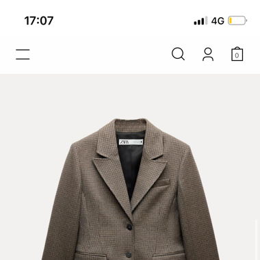 Karierter Blazer von Zara 