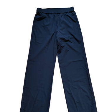 Navy Wide-Leg Pants