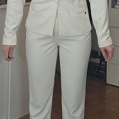 Tailleur-pantalon blanc Maison Scotch Stardust 77