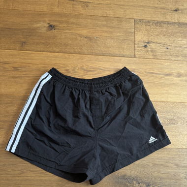Black adidas summer sports shorts