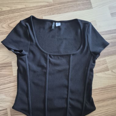 Haut ajusté noir H&M Divided