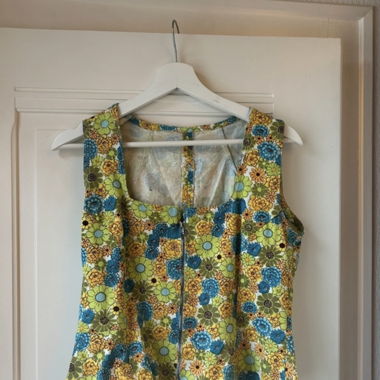 Veston zipé 70s floral vintage