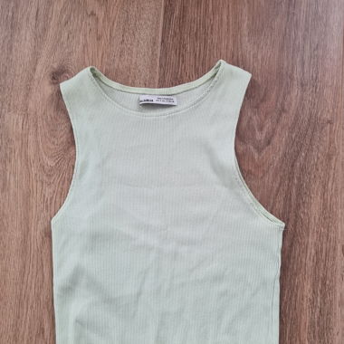 Light green crop top