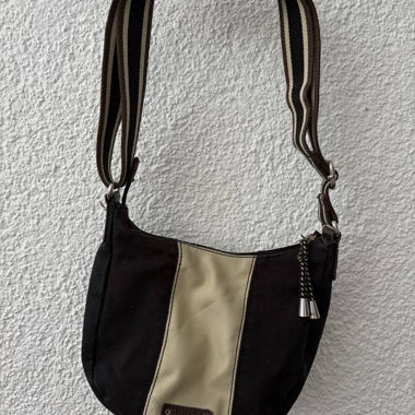 Sac Esprit bandoulière brun-crème