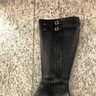Leder Stiefel von Hugo Boss, Gr. 40.5, Neu
