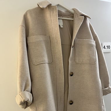 Beige Jacke