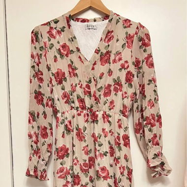 Maxi floral printed dress 